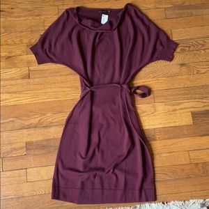 Burgundy dress